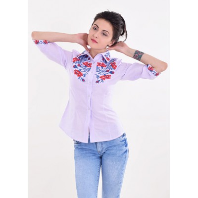 Embroidered blouse "Poppy Grace 9"